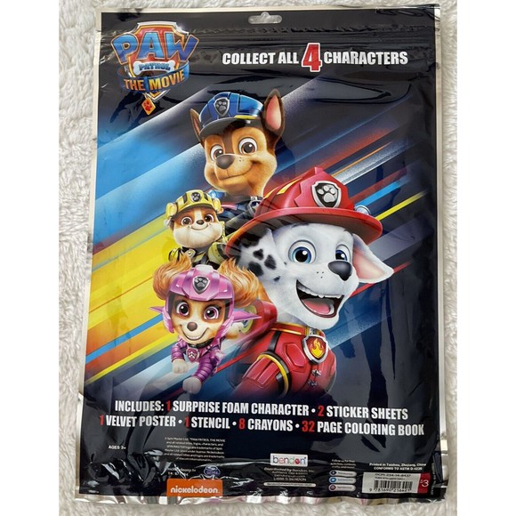 Paw Patrol Play Pack Grab and Go Crayons Stickers and Coloring Book. New - Picture 2 of 2